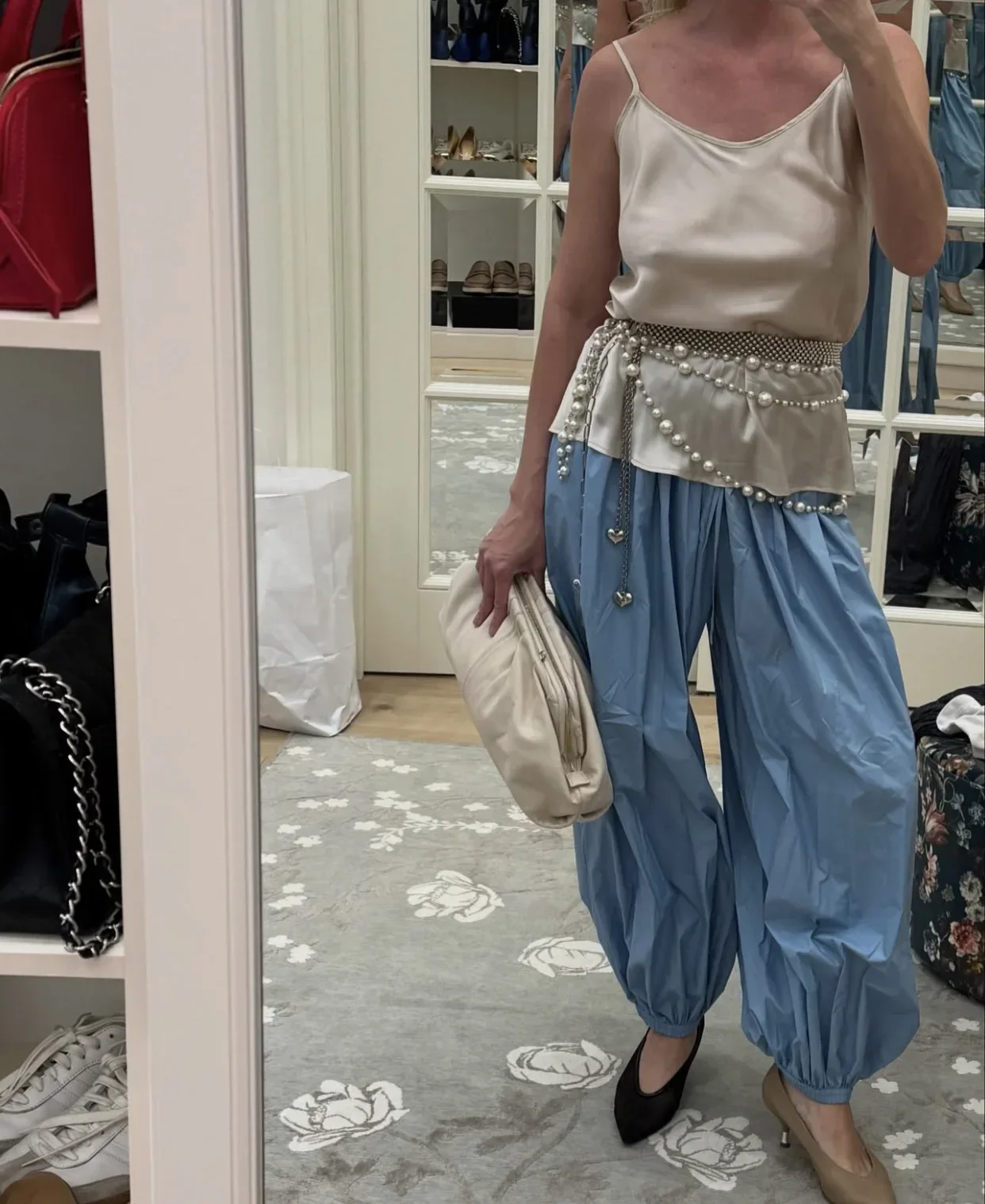 Tuularose Loose Solid Leg-Length Pants For Women Pleated High Waist 2025 Summer Female Fashion Office Lady Casual Bloomer Pants
