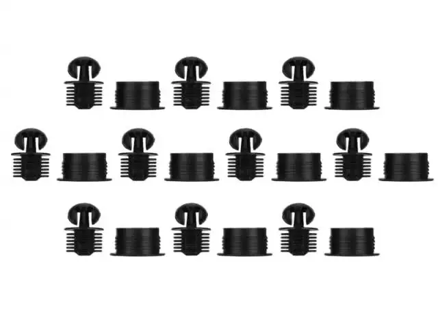 Set 10 Paia Di Pioli A Sfera In Plastica Per Griglie Altoparlanti, Kit Di Fissaggio Per Cabinet, Nero
