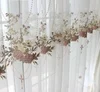 Luxury Curtains Sheer For Living Room Lace Blue Embroidered Pink-purple Romantic Princess Window Screen Kitchen Tulle Drapes 4