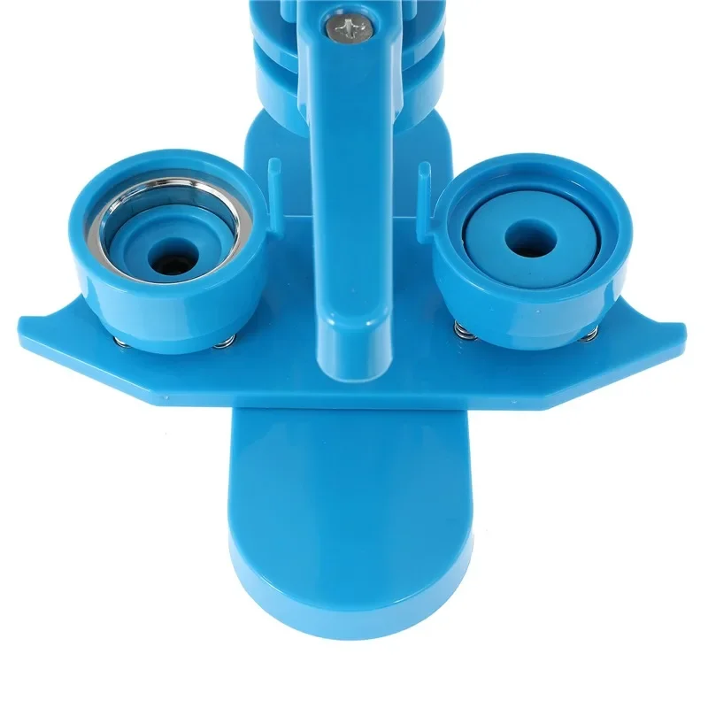 25/32/37/44/58mm Rotating Type Blue Button Maker with 200PCS Blank Making Parts for DIY Making Badge Pins Button Art Crafts
