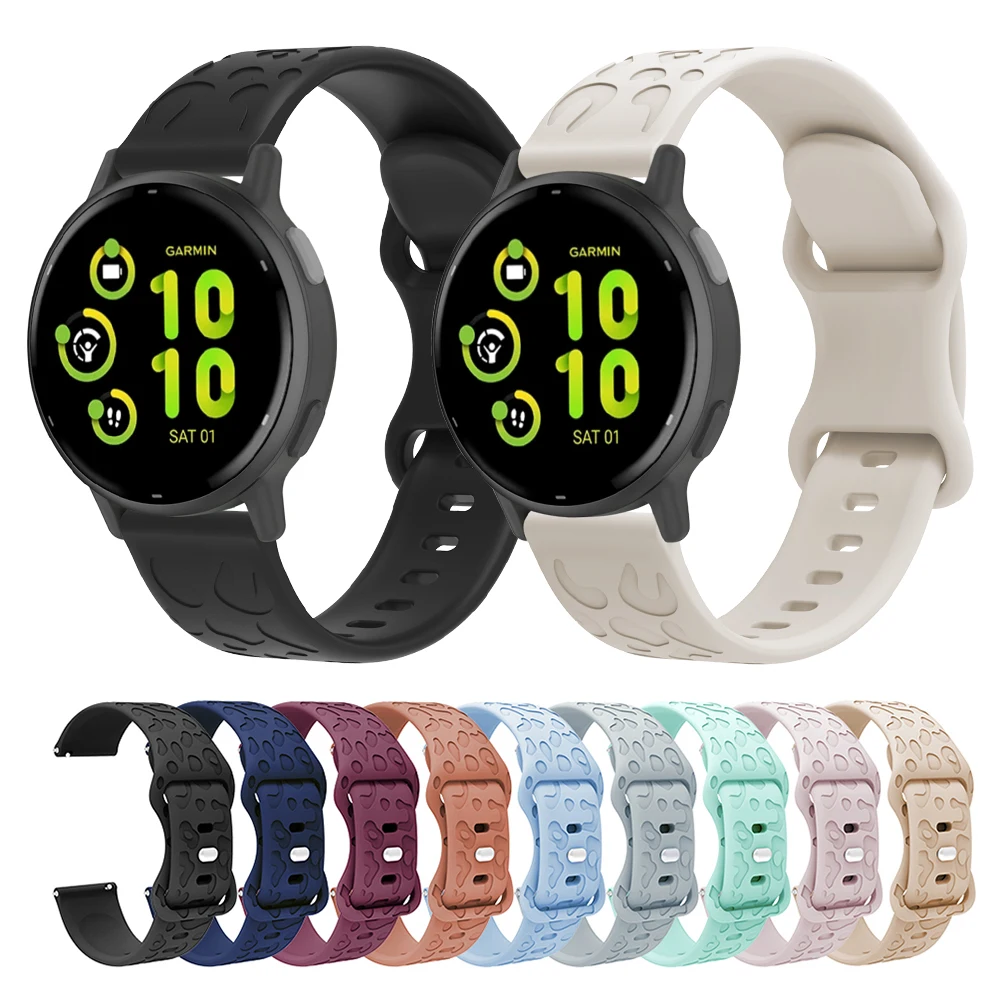 

18mm 20mm 22mm Silicone Strap for Garmin Vivoactive 5/4 Venu 3/2 Smart Watch Band for Huawei Watch GT4 41mm 46mm