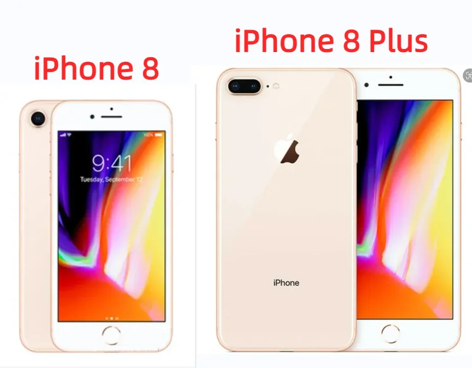 iPhone Mobile Phone 8/8 Plus 4.7'/5.5' Retina IPS LCD 3GB RAM 64/256GB ROM Hexa Core 12MP iOS 4G Unlocked