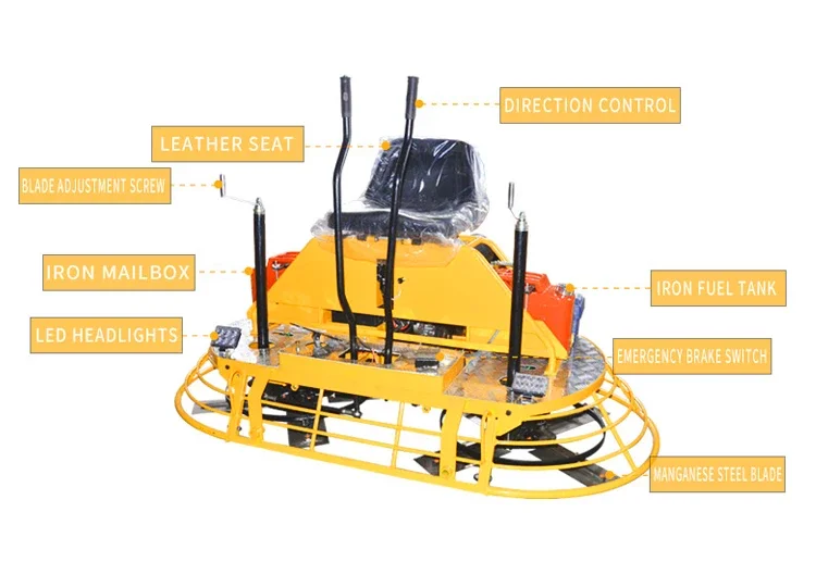 Power Trowel Factory Direct Thickened Frame Dragon Mini Machine Ride On