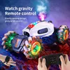 4WD RC Drift Car With Music Led Lights 2.4G Gesture Radio Remote Control Spray Stunt Car 360° Rotating Climbing Car Toys Gift 5