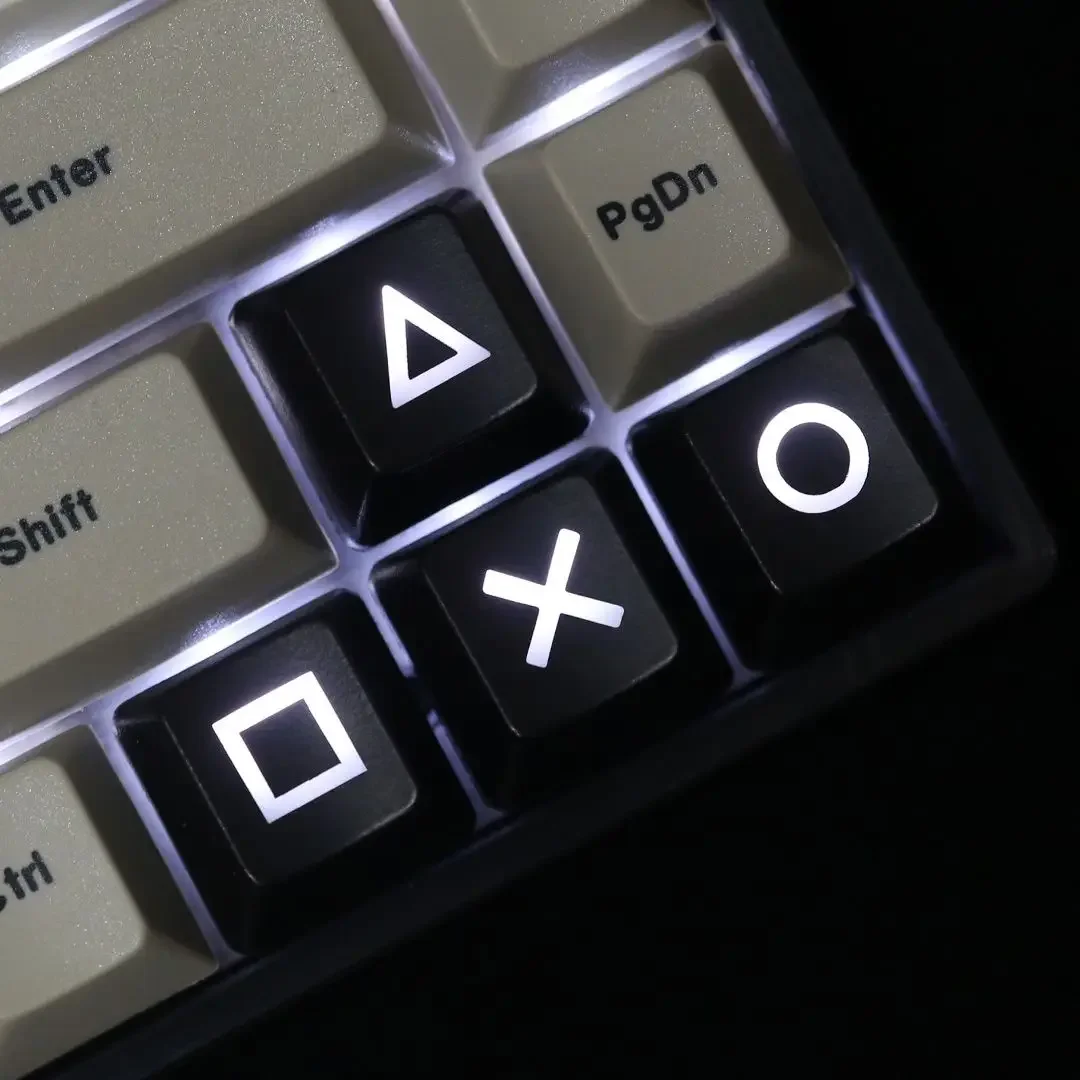 New Personality Cross Ring Square Triangle Direction Key Cap Mechanical Keyboard Custom ABS Key Cap Desktop Decor - 1