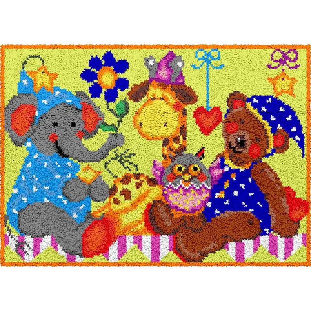 

Crafts for adults Latch hook rug kits for kids Canvas for embroidery Plastic canvas Carpet embroidery Kits Home decoration