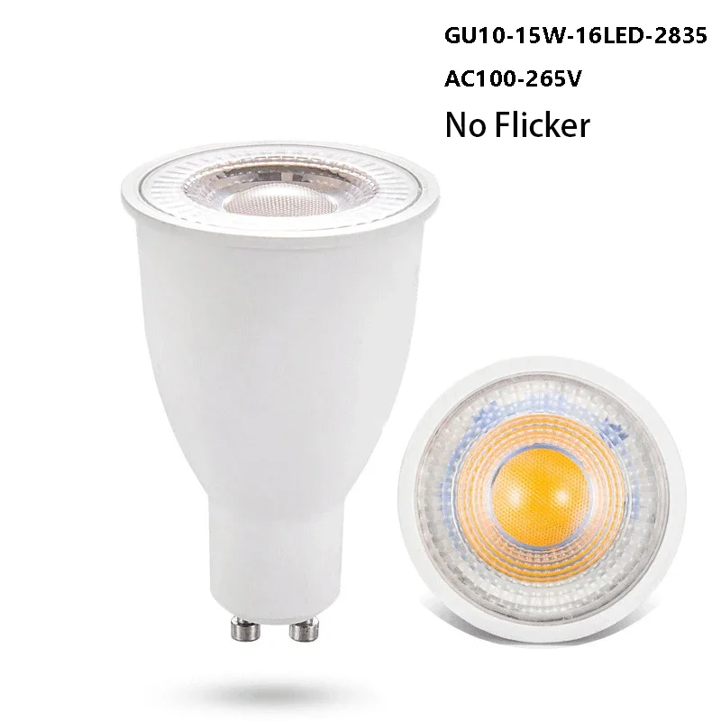 

High Brightness GU10 LED COB Spotlight 10w 15w LED Bulb 220V 230V 240V LED Lighting Spot Home Lights Cold / Warm White Replace