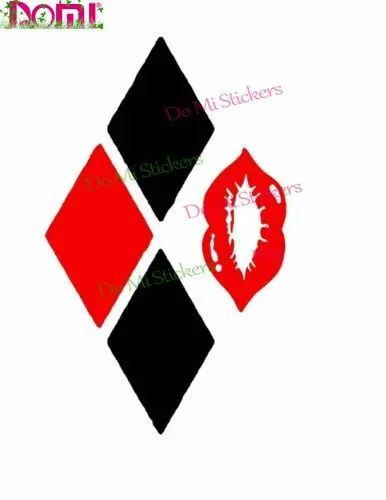 

DOMI Diamonds with Kiss - Road Attitude Car Sticker Windshield Bumper Motorcycle Racing Laptop Helmet Trunk Wall Vinyl Decals