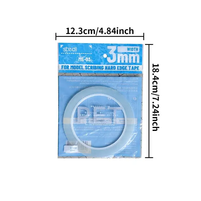 3/6mm Width Scribing Guide Tape 33m Length Carving Cutting Line Masking Tape For Model Line Scribing