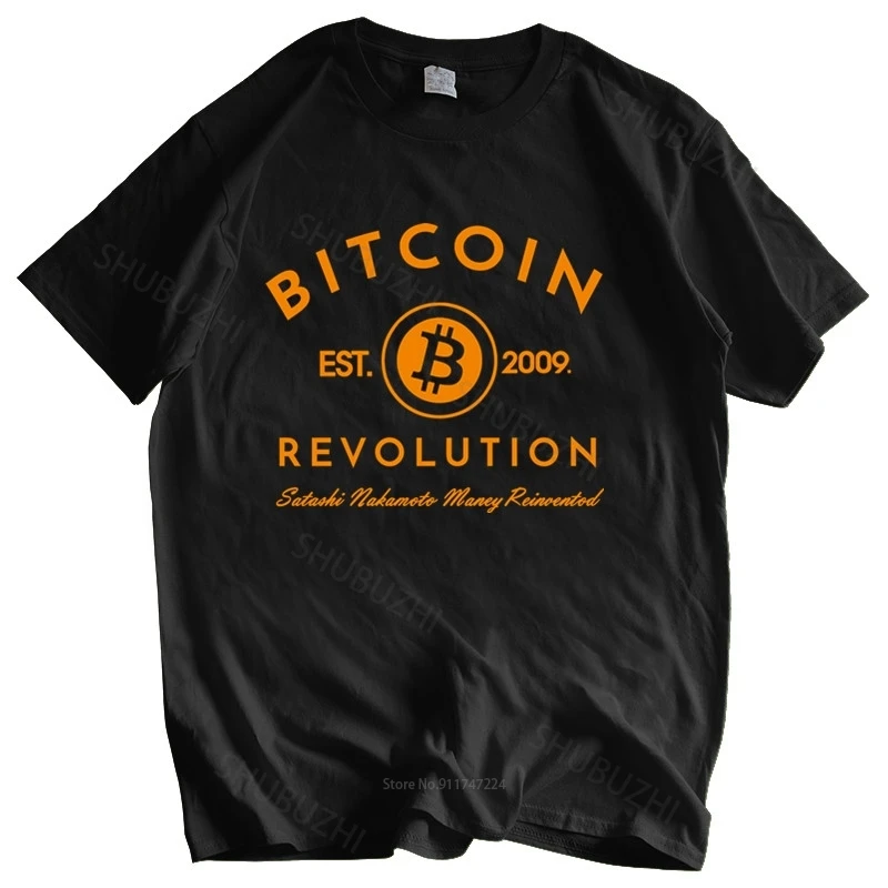 

Men o-neck tshirt fashion brand t-shirt black new BITCOIN REVOLUTION SHIRT - BITCOIN CRYPTO SHIRT - CRYPTO CURRENCY T-SHIRT