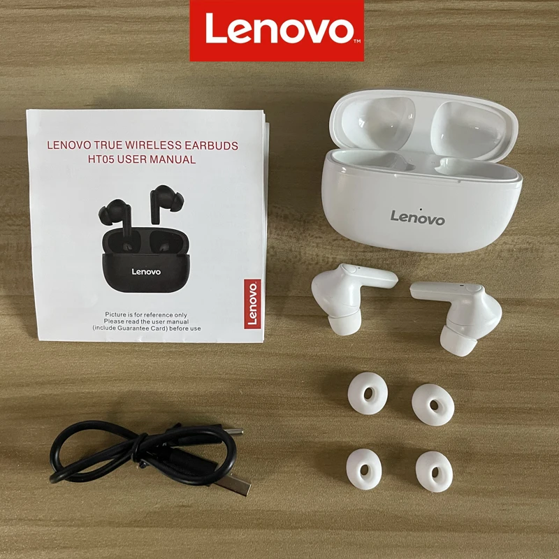 Lenovo HT05 TWS Bluetooth Earphone Sports Wireless Headset Stereo Earbuds HiFi Music DH Mic pk LP1S For Android IOS Smartphone 6