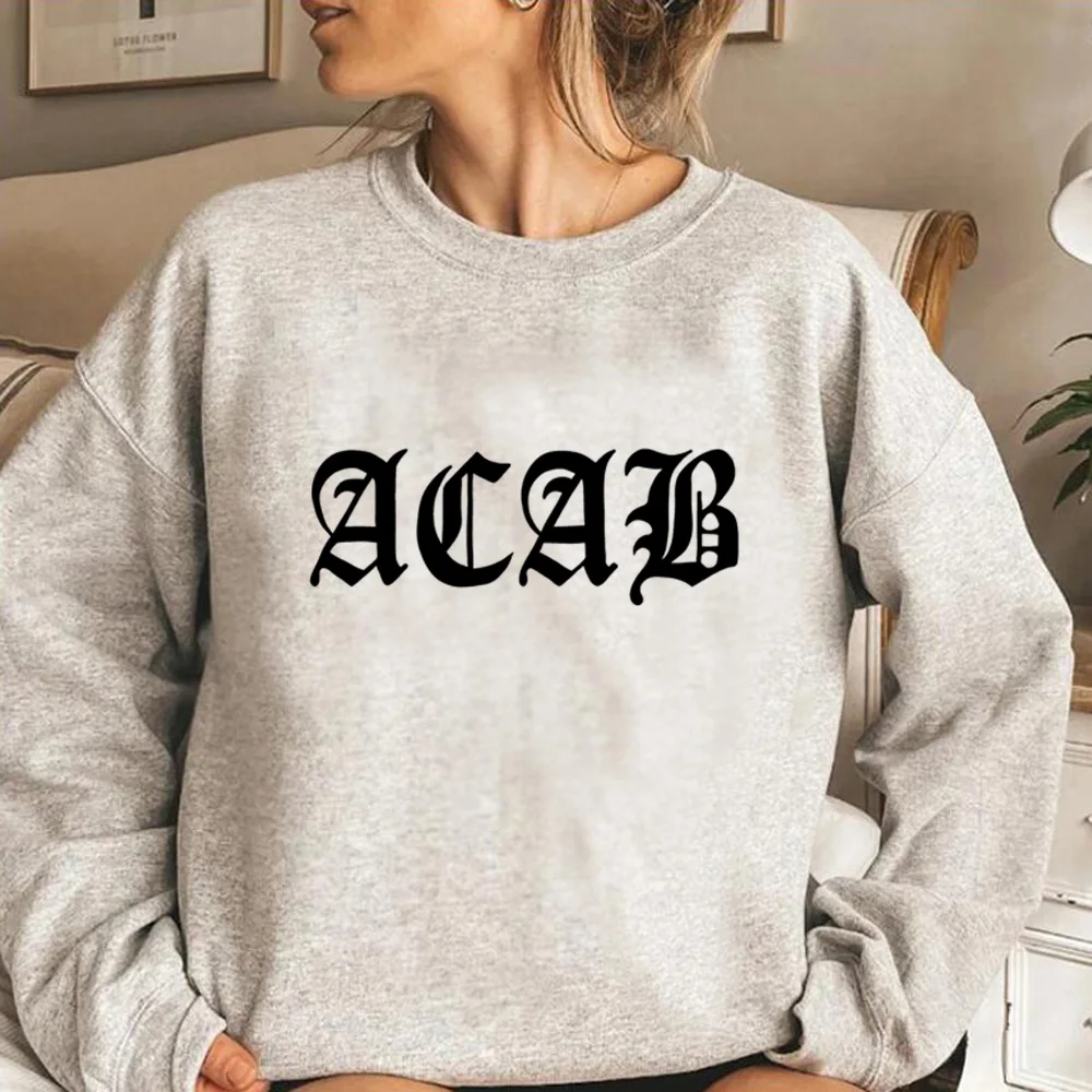 

Acab hoodies women japanese aesthetic funny harajuku tracksuit pulls female streetwear sweater