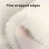 Beige Plush Faux Rabbit Shaggy Fur Rugs For Bedroom Bedside Shag Washable Fluffy Carpet Living Room Sofa Area Child's Home Decor 4