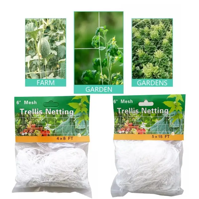1Pcs Multi Use Plant Trellis Netting Heavy-Duty Polyester Plant Support Vine Climbing Hydroponics Garden Net Accessories 1Pcs Multi Use Plant Trellis Netting Heavy-Duty Polyester Plant Support Vine Climbing Hydroponics Garden Net Accessories