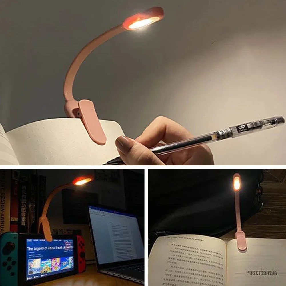 Rechargeable Reading Lamp - Portable Book Light with Flexible Neck & Adjustable Brightness