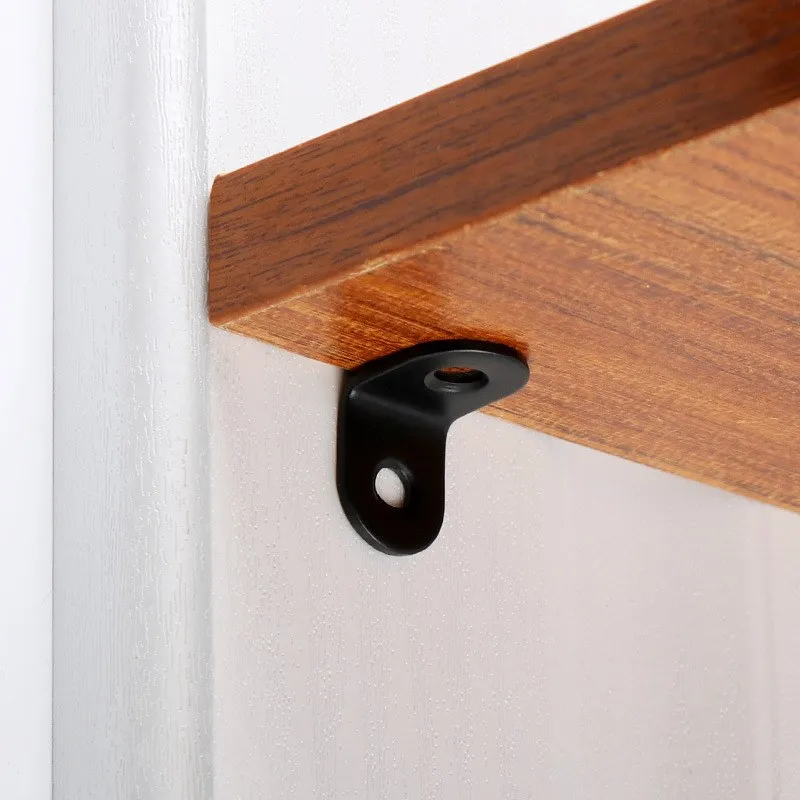 Stainless Steel Supporting L-Shaped Brackets 10pcs With Fixing Right Angle Corners Brace Furniture Hardware stainless steel angle bracket,angled furniture hardware,furniture hardware,angle connector,angle bracket