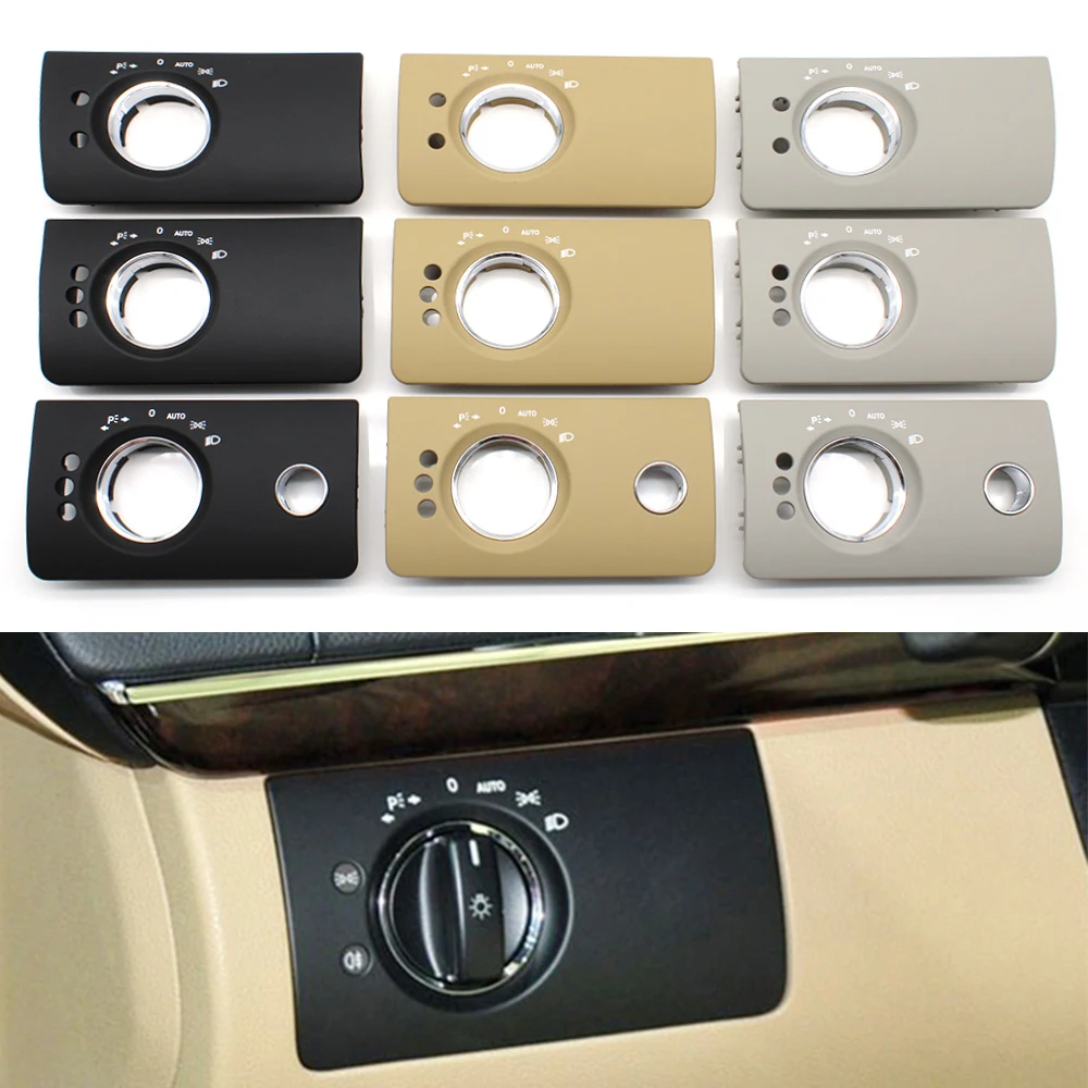 Dashboard Lamp Switch Cover Car Interior Trim LHD Interior Car Dashboard Headlight Head Lamp Switch Repair Cover Panel Trim For Mercedes Benz ML GL W164 2005-2011 1645450304