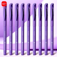 Matte Purple Gel Pen, 0.7mm Thick Nib, Smooth Writing 1/5/7pcs Purple Ink Suitable For School And Office Stationery 1