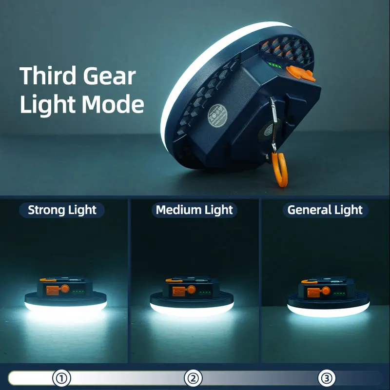 야외 및 비상 상황에 밝음을 더하는 휴대용 충전식 텐트 조명