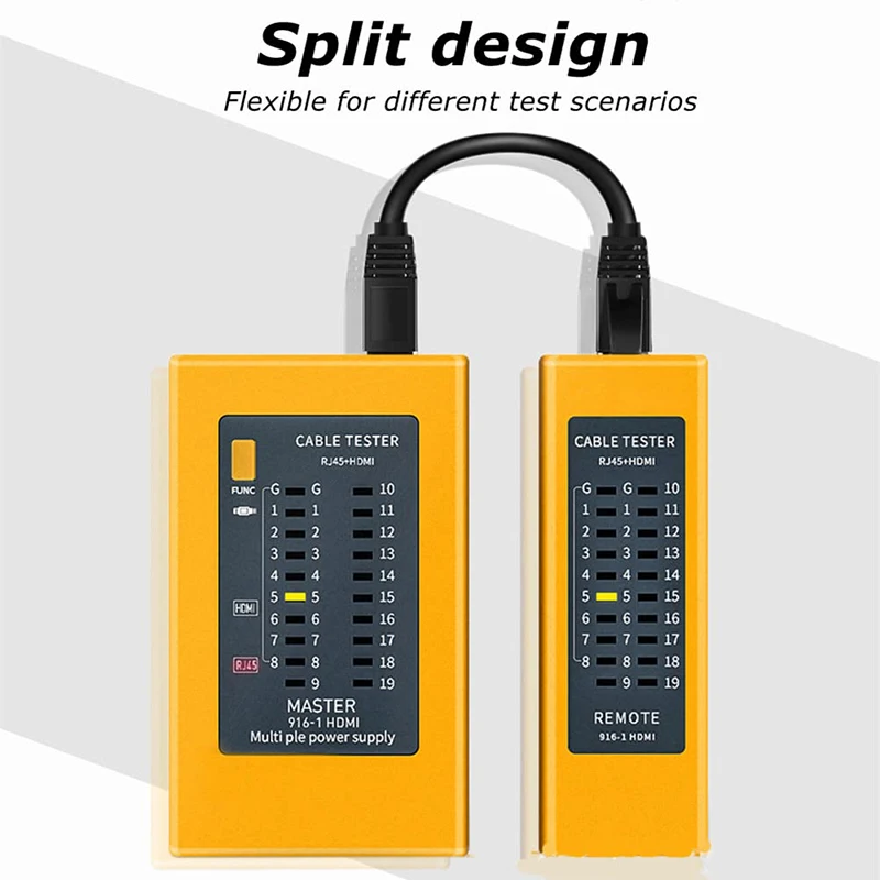 Tester Multifunzione Per Cavi Di Rete E Telefono – Tracker RJ45/RJ11 Con Rilevatore Di Linee E Interruzioni
