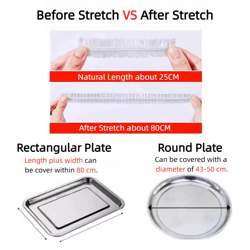 Eco-Friendly Reusable Silicone Food Wrap and Storage Covers