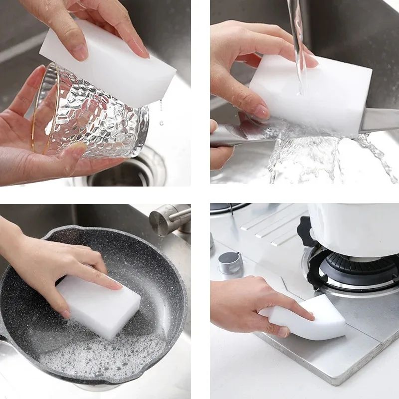Melamine Sponge 100*60*20mm Magic Eraser Cleaner for Kitchen Bathroom Cleaning Tools