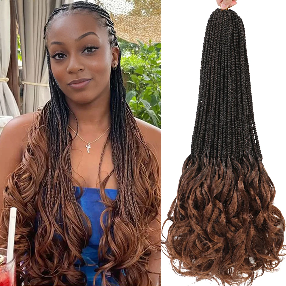 14&rdquo;18&rdquo;24&rdquo; French Curly Braids Color T27 30 Bug Loose Wavy Braids Hair Synthetic French Curl Extension Curls Crochet Hair