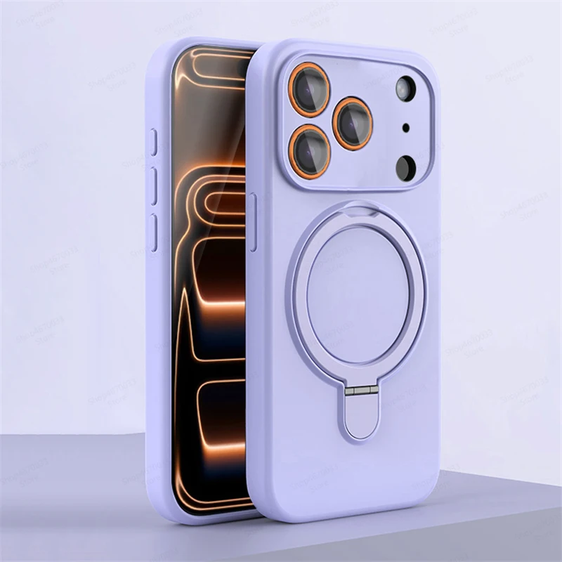 ตัวเลือกสินค้า เคสซิลิโคนแม่เหล็ก iPhone พร้อมขาตั้ง