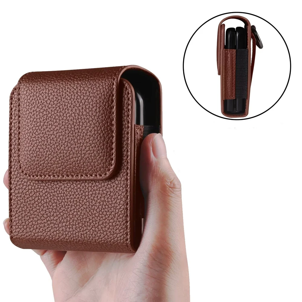 Leather Mobile Phone Bag with Belt Clip Holster