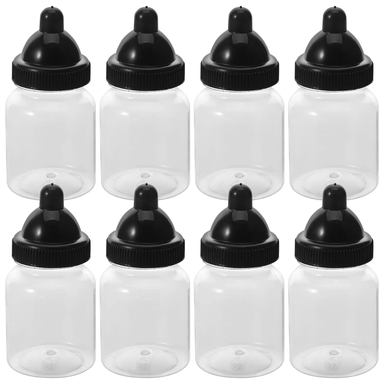 12-teilige Babyflaschen-Süßigkeitsbox, transparent, kreatives Design, Party-Süßigkeiten-Box, Babyparty, Spiel, dekorativer Kunststoffbehälter