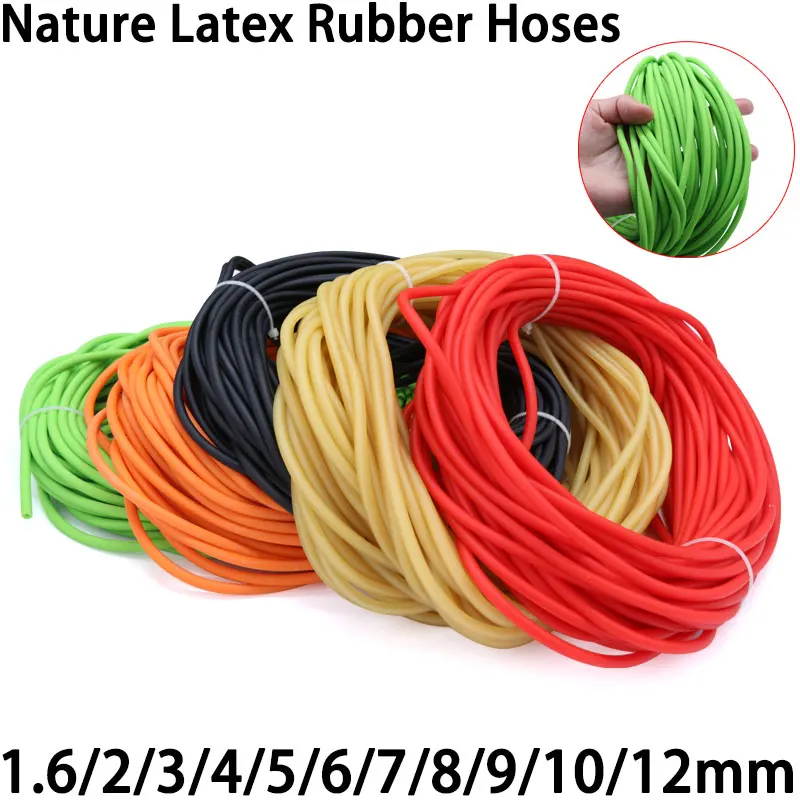 

Nature Latex Rubber Hoses 2 3 4 5 6 7 9 10 12 14 17 mm ID x OD High Resilient Elastic Surgical Medical Tube Slingshot Catapult