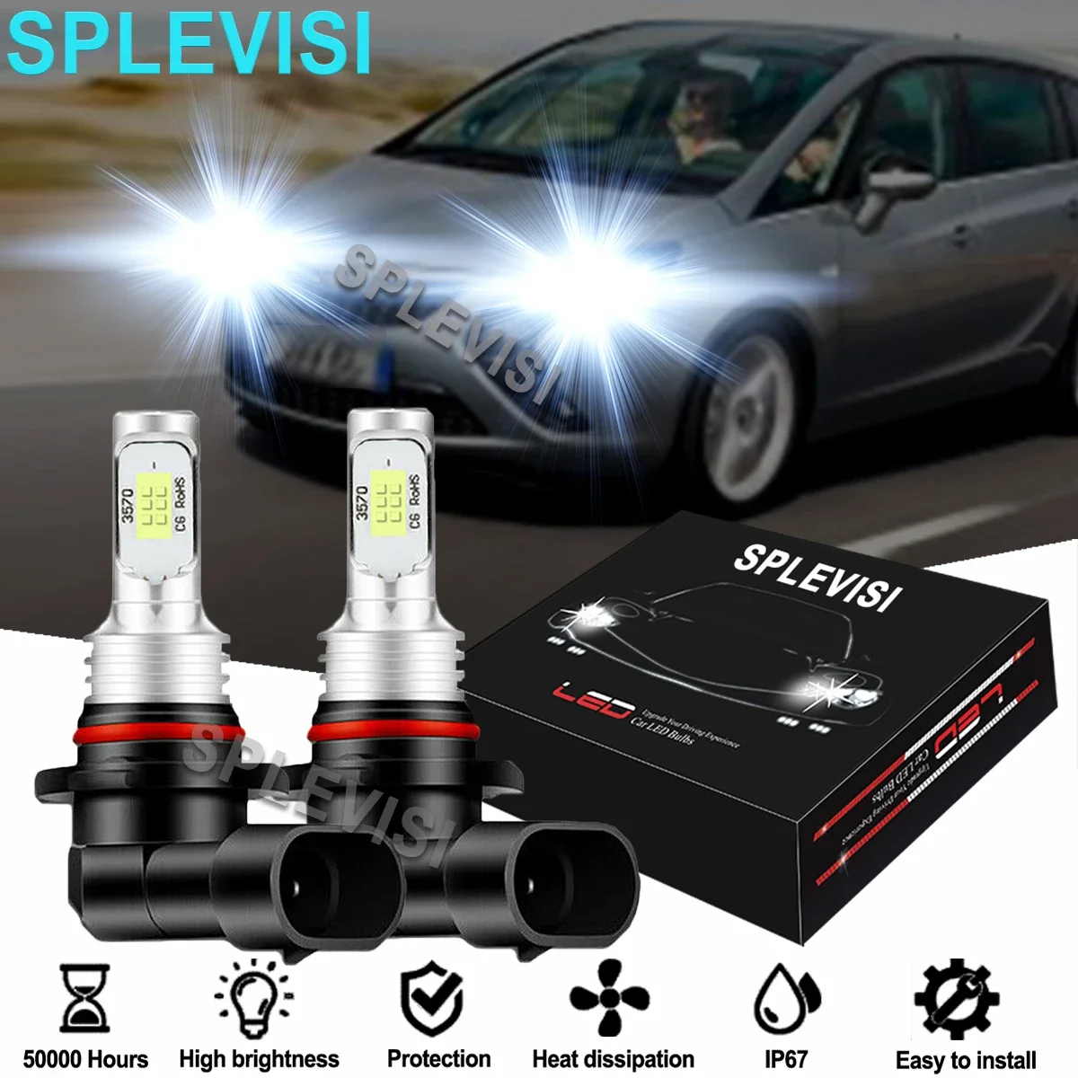 White LED Sidelight Bulbs For Vauxhall Zafira A/B (1998-2014) – 501 W5W Wedge Type