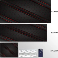 Large Geometric Art Gaming Mouse Pad with Locking Edge - Small siz180x220x2mm (C4008)
