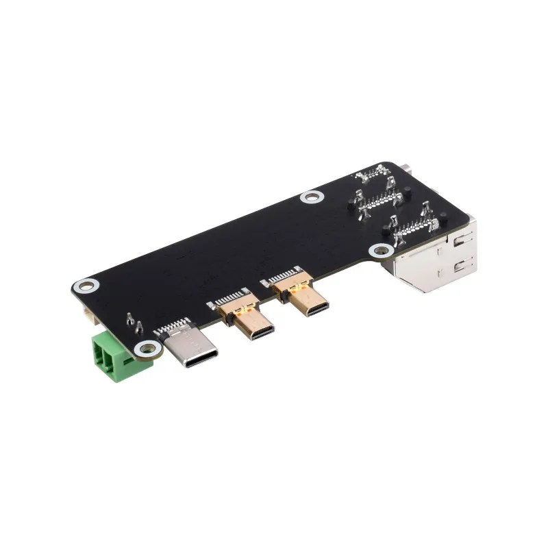 Micro HDMI-compatible to HDMI-c Multifunctional Adapter for Raspberry Pi 5 / 4B Two Power Supply Methods Dual 4K Output - 3