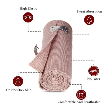 1 Roll High Elastic Bandages Wholesale Skin Color High Elastic Elastic Bandages Sports Protective Ankle Bandages