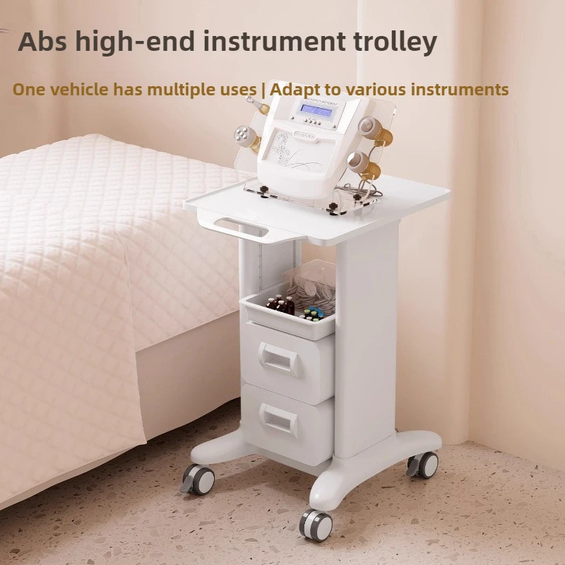 Carrello portaoggetti per salone di bellezza Carrello mobile per strumenti per la cura della pelle Cassetto per organizer per attrezzi multistrato Scaffale per cosmetici resistente - immagine 2