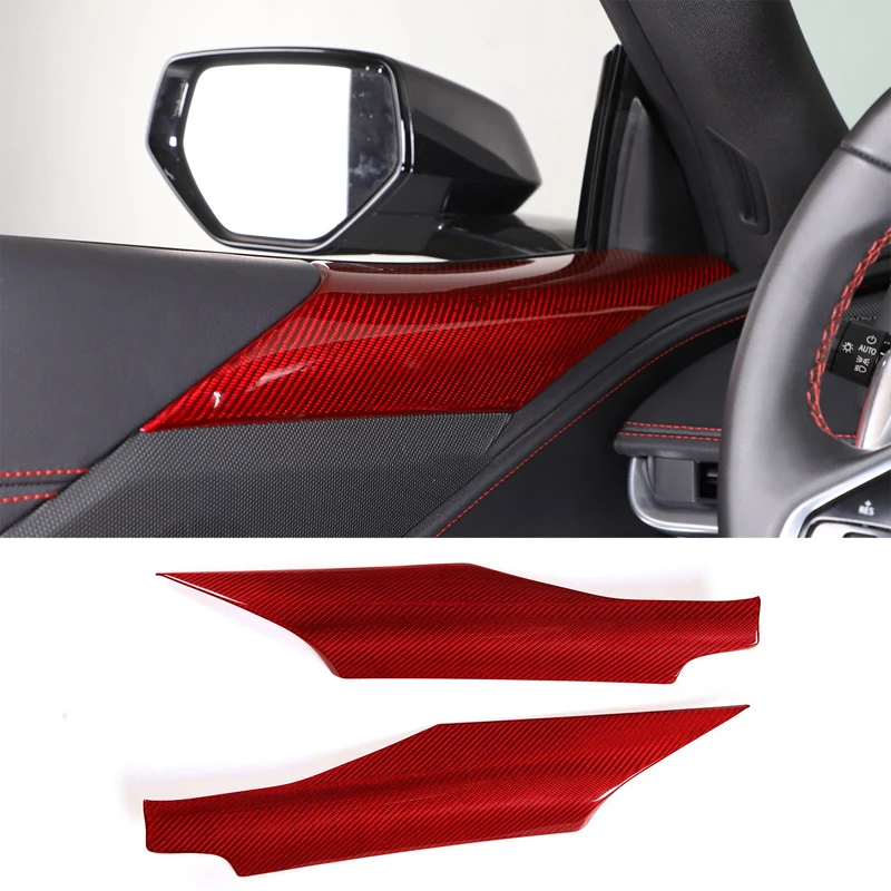 

100% Real Carbon Fiber Front Speaker Cover Panel For Corvette C8 Z06 Z51 Stingray Coupe Convertible 2020-2022 Interior Accessory