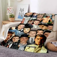 Josh Hutcherson Poster Printed Flannel Blanket Soft Comfortable Home Travel Bed Plush Birthday Gift Fans Gift 1
