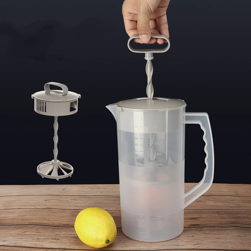 New Style 2000ml Mixing Pitcher Juice Jugs With Wide Nozzle Tea Pitcher Juice Container Leak Proof Mixing Pitcher