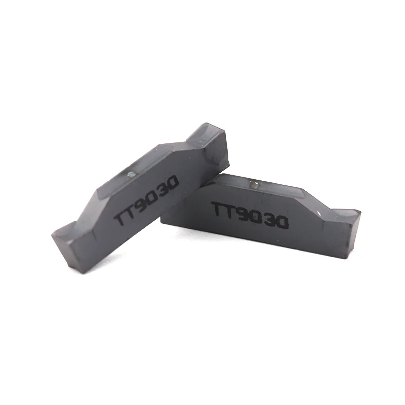 10pcs TDC2 TDC3 TDC4 TT9030 초경 인서트 원래 2MM 3MM 4MM CNC 선반 그루 빙 선삭 공구 금속 절단 블레이드 도구