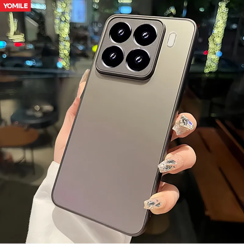 Stylish Tempered Glass Matte Shockproof Phone Case