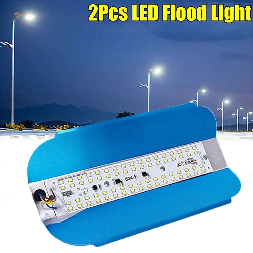 Led Flood Light 50W Outdoor Waterproof IP65 Led Spotlight Street Light Garden Wall Lamp For Landscape Yard Decor Lighting 2/1Pcs led flood light