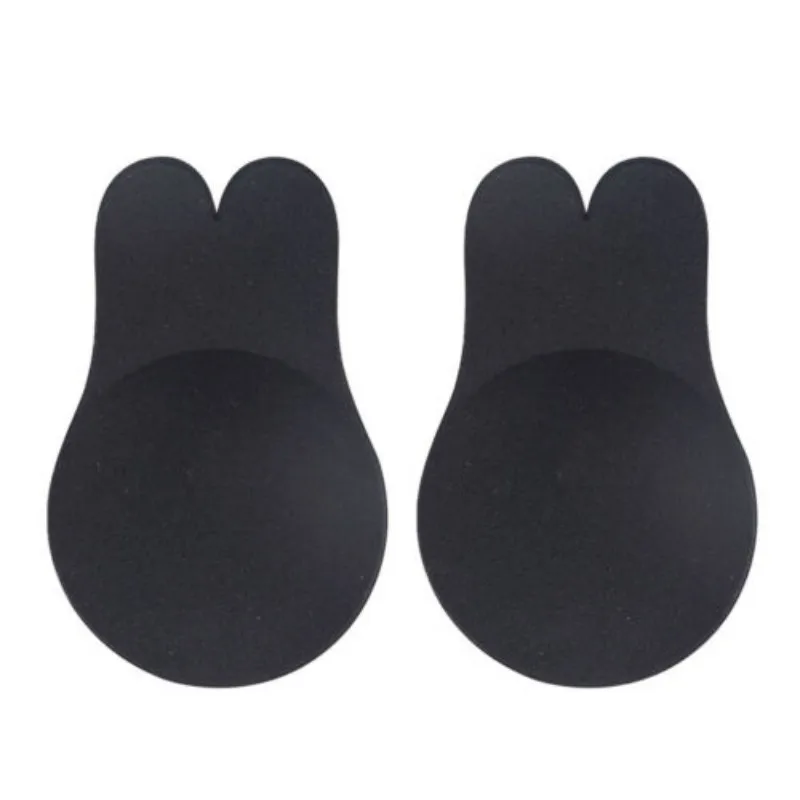 Women Push Up Bras Self Adhesive Silicone Strapless Invisible Bra Reusable Sticky Breast Lift Tape Rabbit Nipple Cover Bra Pads 9