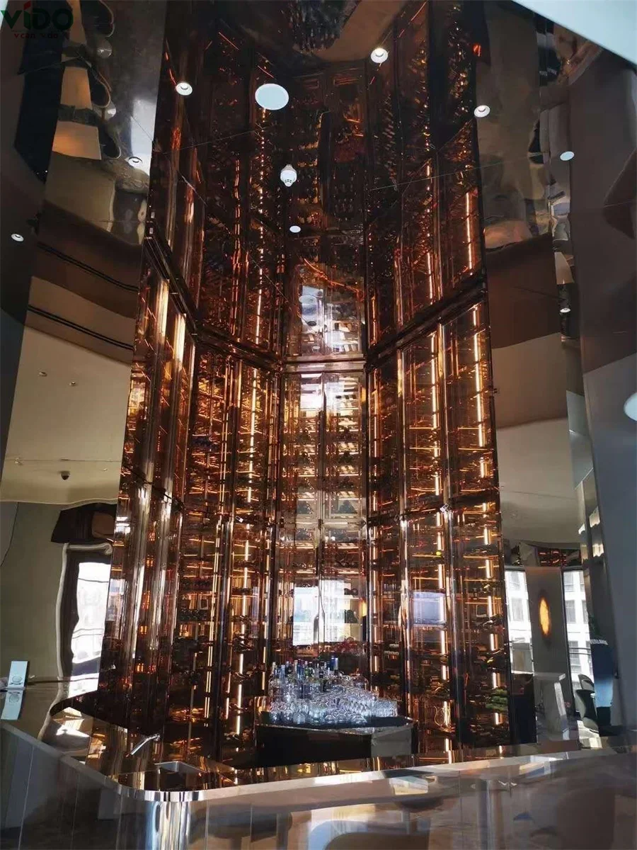 Wine cabinet modern bar cabinet standing floor constant temperature cooler wine cellar storage racks