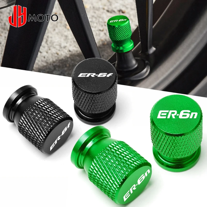 

7 Colors Wheel Tire Valve Caps For KAWASAKI ER6F ER6N ER 6N 6F ER-6N ER-6F Motorcyle CNC Aluminium Tyre Air Port Airtight Covers