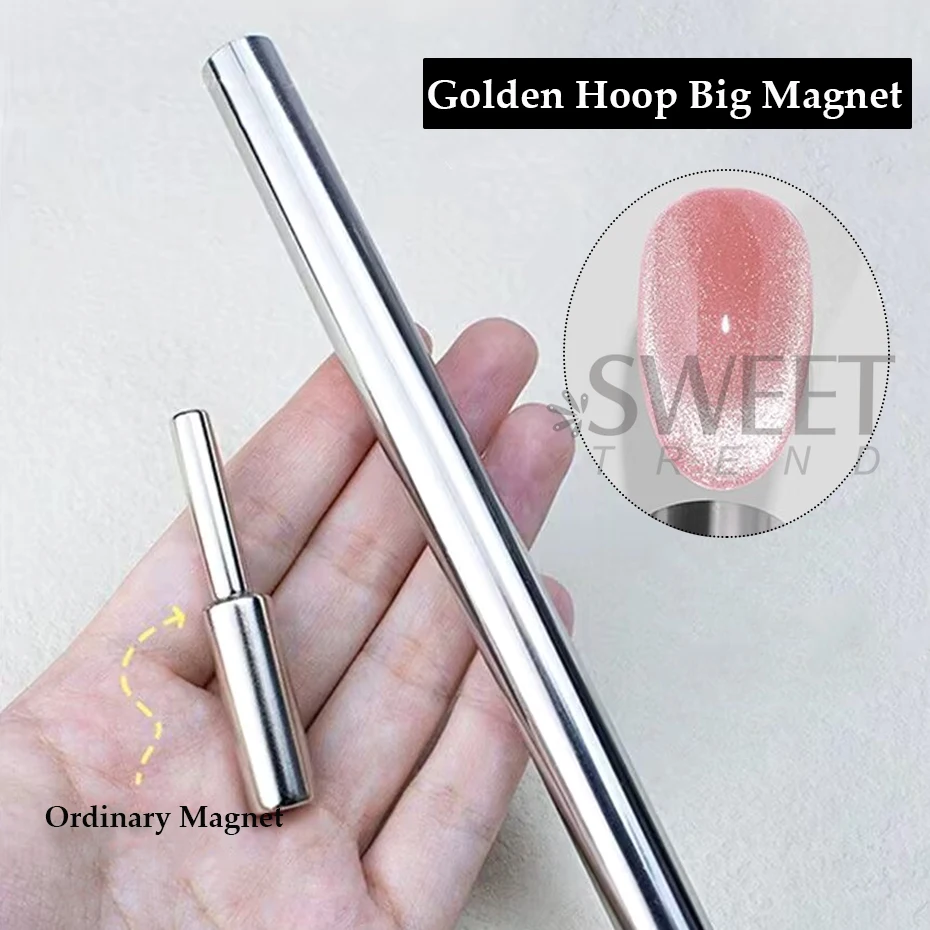 Magnetic Nail Art Tools-15cm Strong Wide Magnetic Nail Stick 9D Effect For UV Gel Line Strip French Manicure
