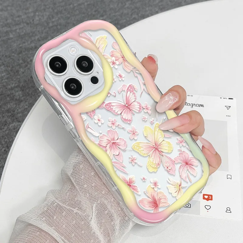 Butterfly Pattern Soft TPU Phone Case Cover
