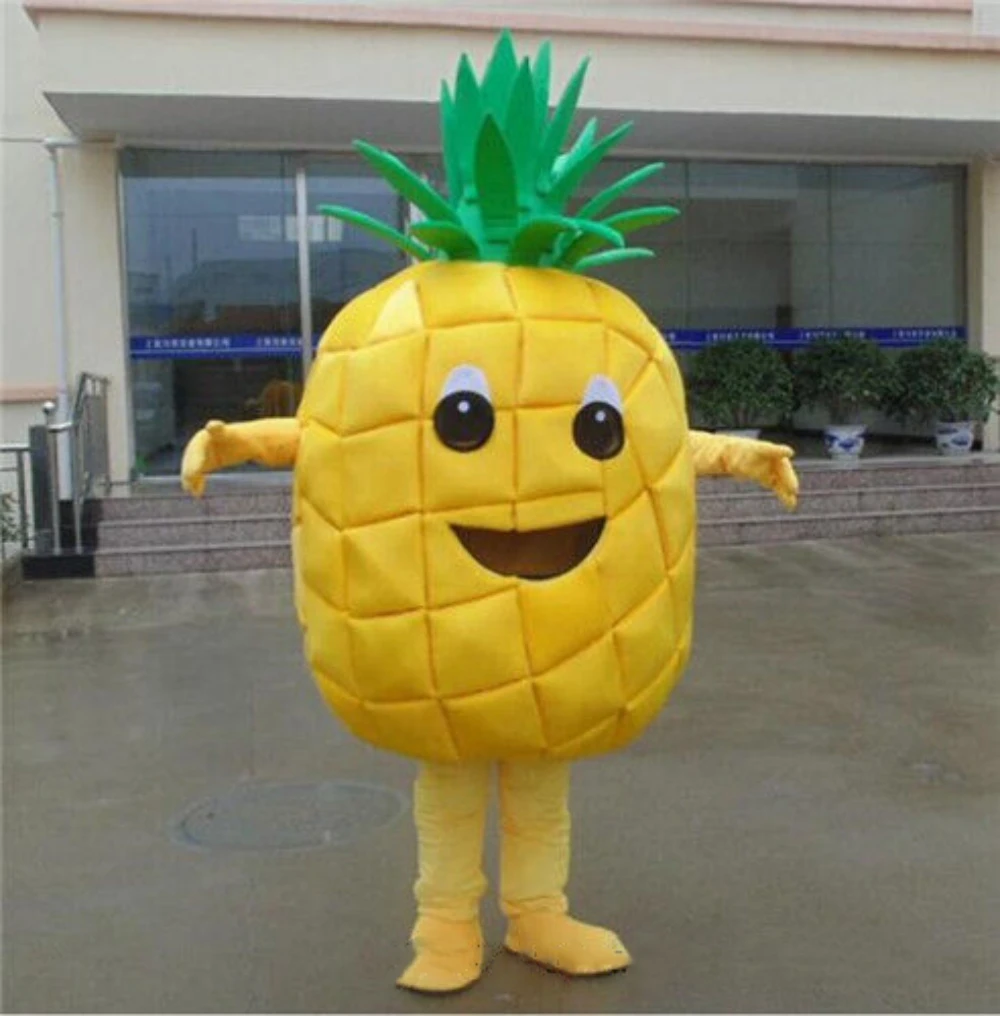 

Advertising Pineapple Mascot Costume Halloween Xmas Party Fruit Vegetables Cosplay Fancy Dress Adult Carnival Parade Suit Outfit