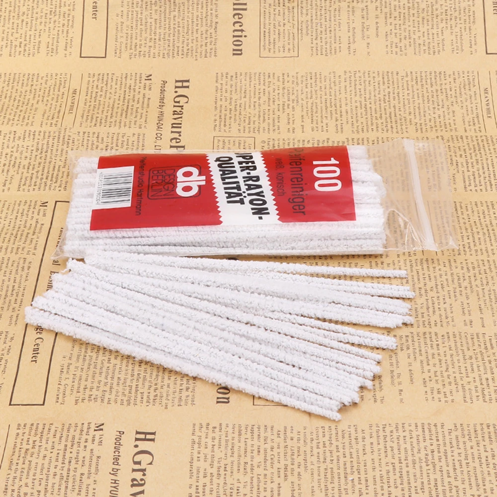 Cotton Smoking Pipe Cleaning Rods Pipes For Smoking Tobacco Cleaning Tool Accessories 100Pcs/Set smoking pipe cleaners