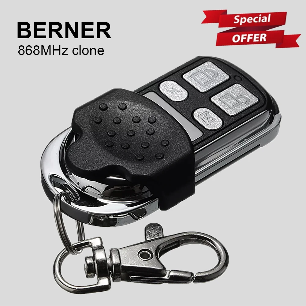 Copia Berner Trasmettitore Portatile 868 Mhz Bhs110 Bhs121 Bhs130 Bhs140 Bhs153 Bhs211 Bhs221 868 Mhz Berner Garage Gate Opener